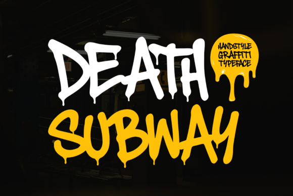 Death Subway Graffiti: Raw Urban Typeface