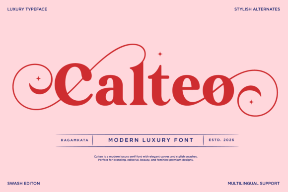 Discover Calteo: A Modern Serif Font for Luxury Design