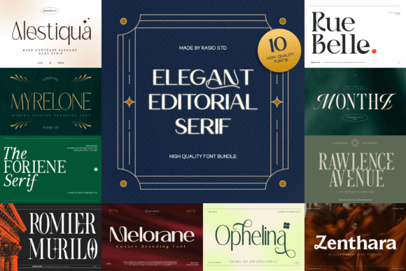 Elegant Editorial: A Serif Font for Modern Design