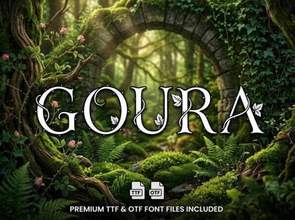 Goura: A Bold Display Typeface for Headlines