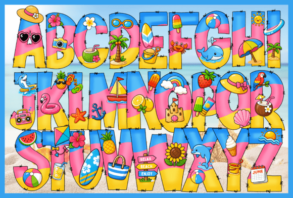 Hi Summer: A Vibrant Beach Font for Creative Projects