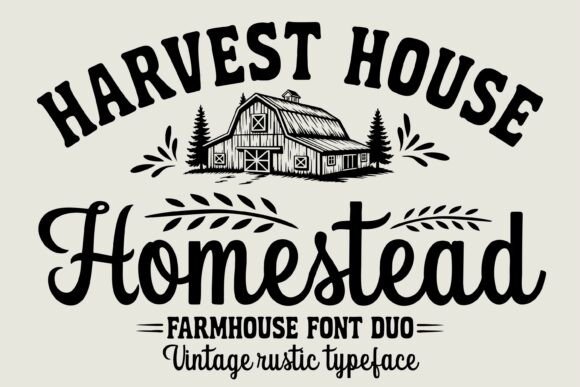 Homestead Font Bundle: Rustic Charm for Every Design