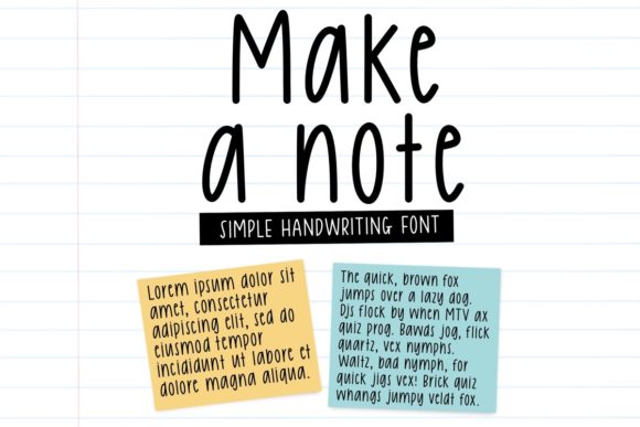 Make a Note: A Sweet Script Font for Your Projects