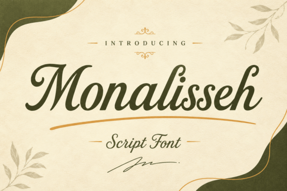 Monalisseh: The Elegant Script Font for Modern Design