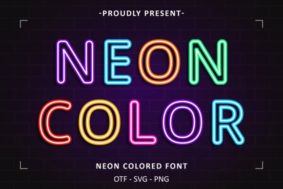 Neon Colored Font: A Vibrant Typeface for Modern Design