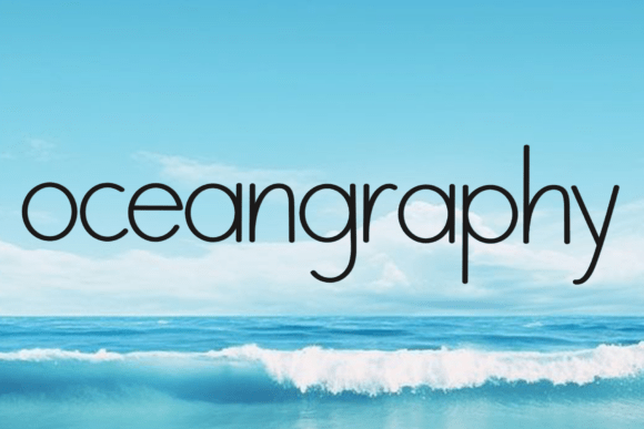 Oceangraphy: A Festive Typeface for Enchanting Designs