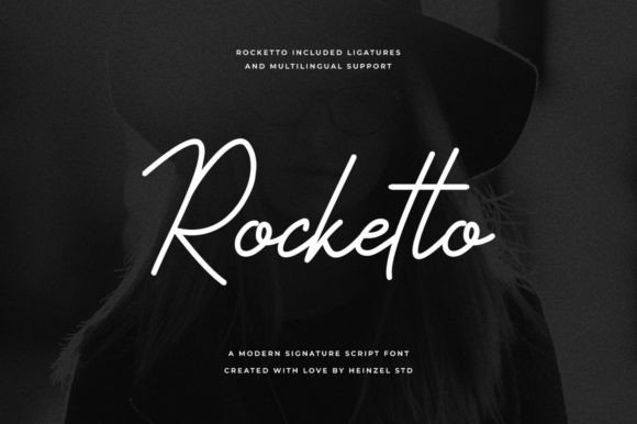 Rocketto: A Handwritten Font for Elegant Design Projects