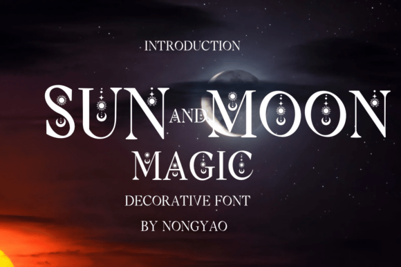 Sun and Moon Magic: A Celestial Font for Creative Projects