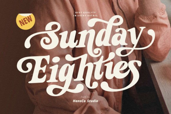 Sunday Eighties: A Bold Retro Vintage Serif Font