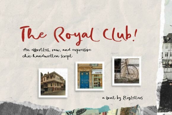 The Royal Club: Elegant Handwritten Font for Creative Design